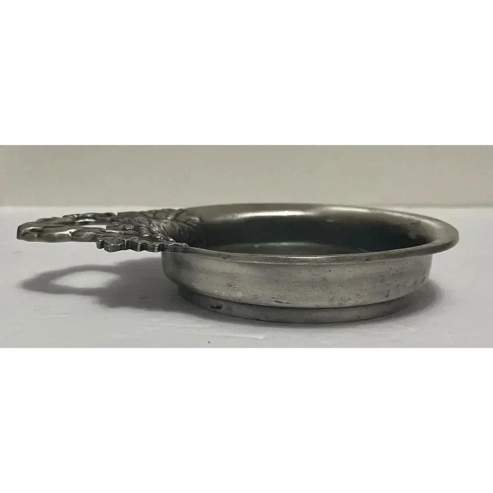 Pewter Wine Coaster & Cork‎ Holder 5 1/2” Wide x 6 1/8” Length x  1”High
